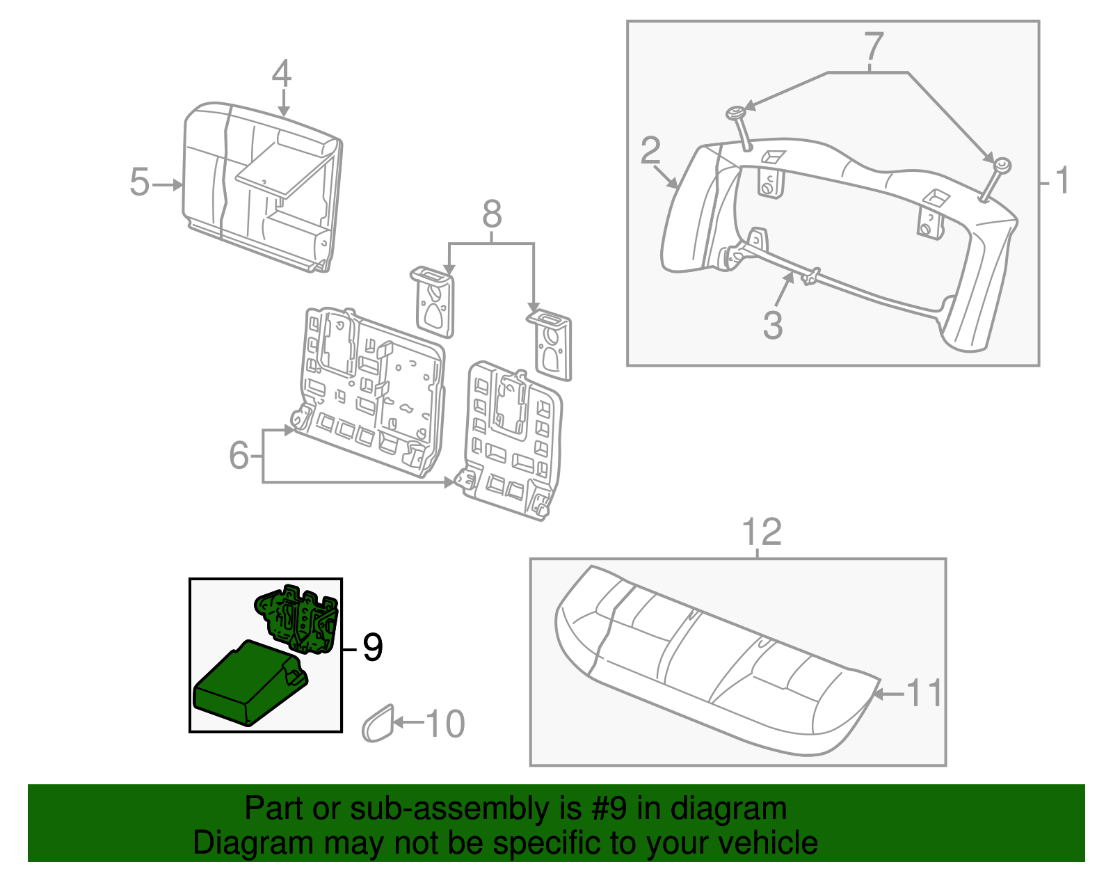 Armrest Assembly - Ford (YF1Z-5467112-BAB)