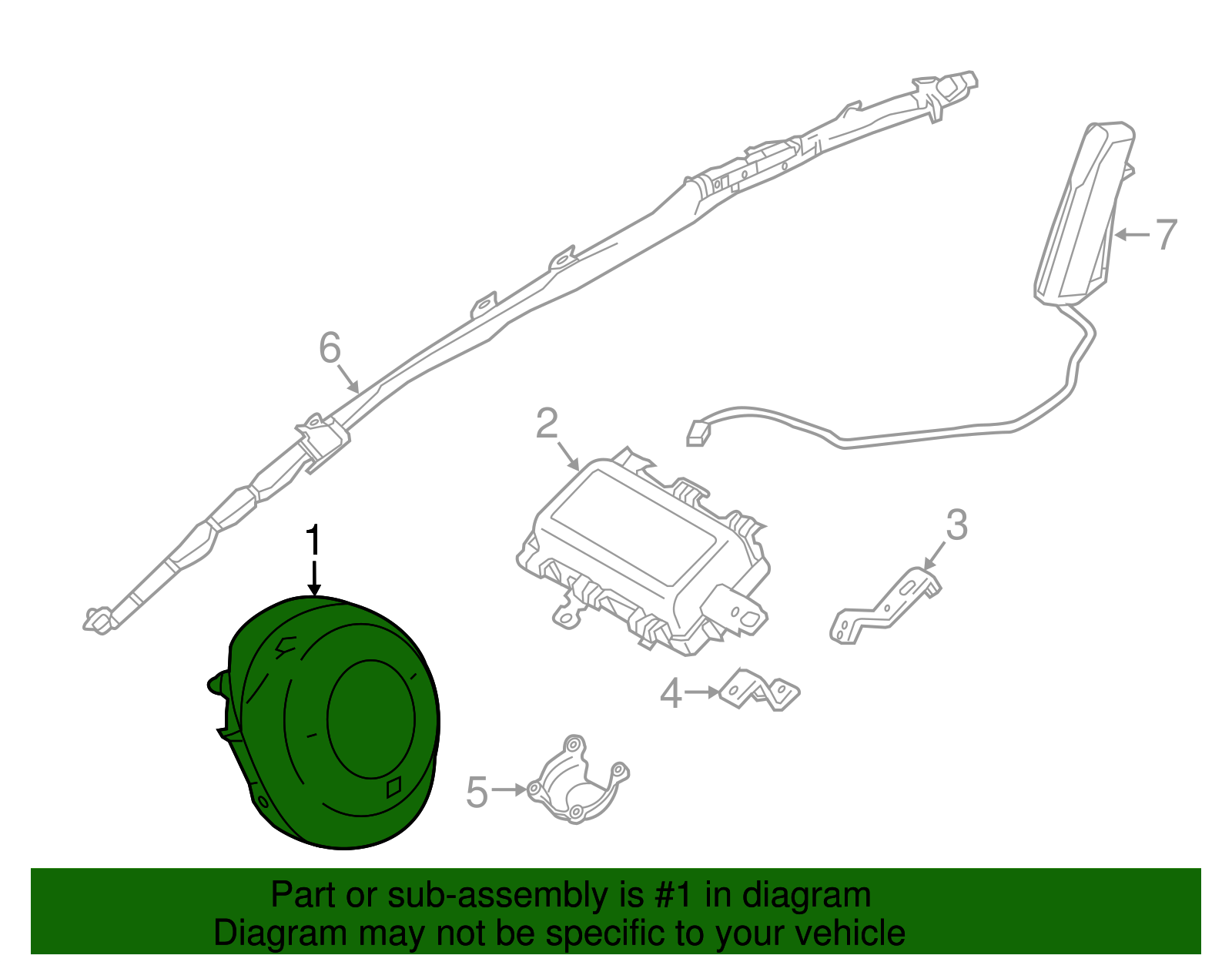 Driver Air Bag - Scion (45130-WB002)
