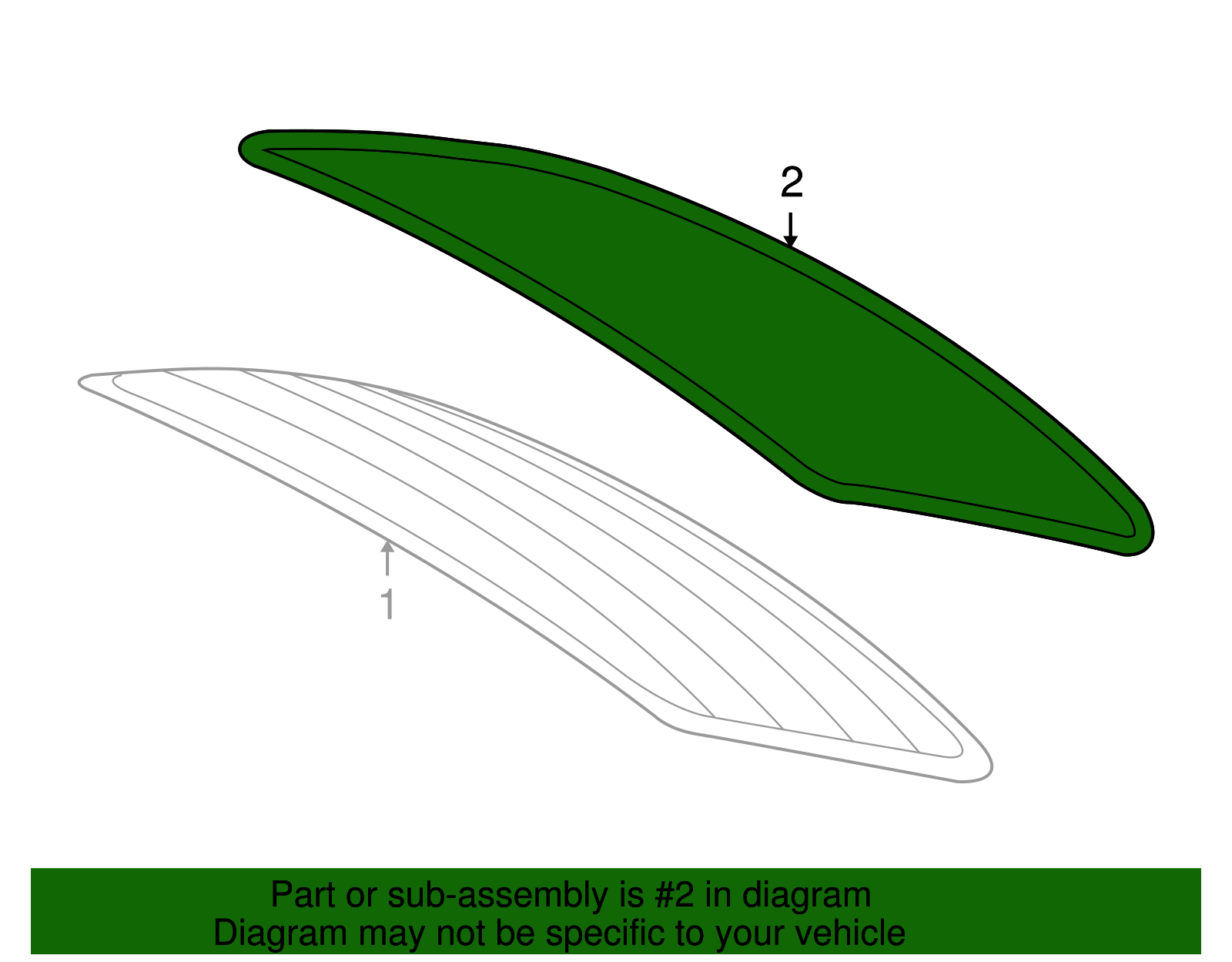 Rear Window Molding - GM (96648485)