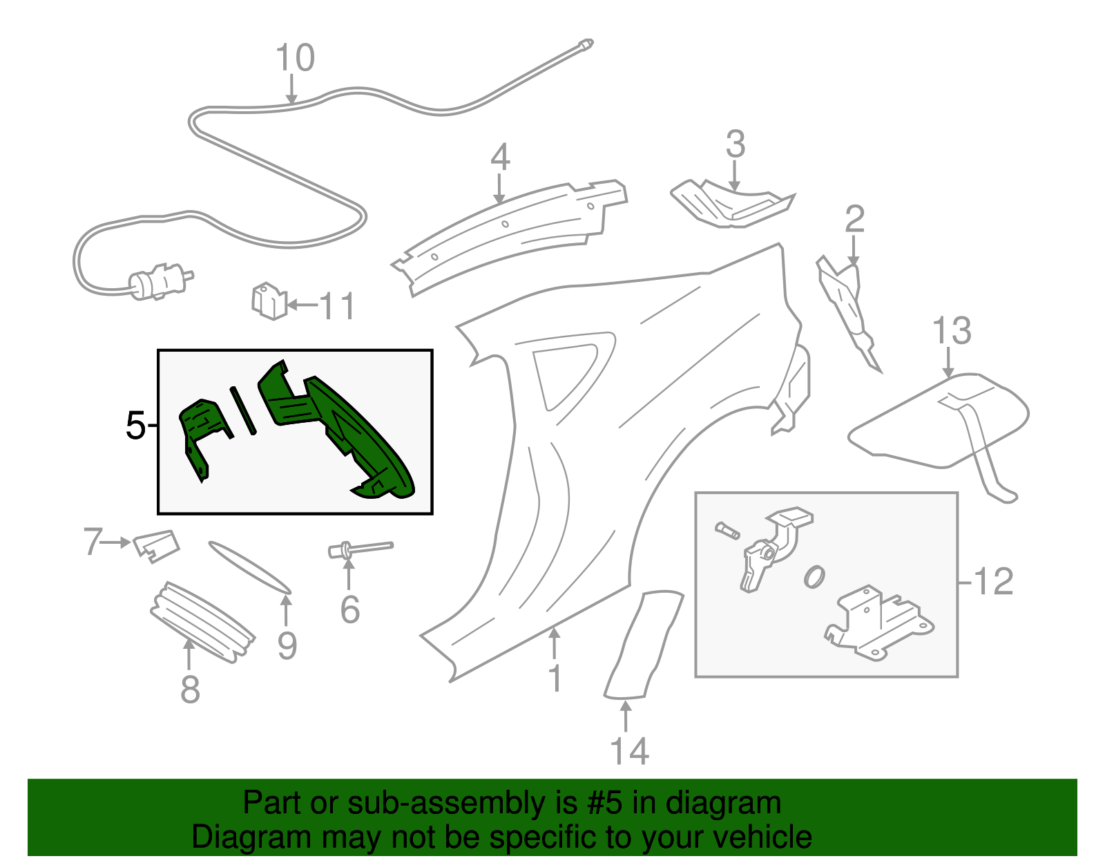 Fuel Door - Scion (SU003-01473)