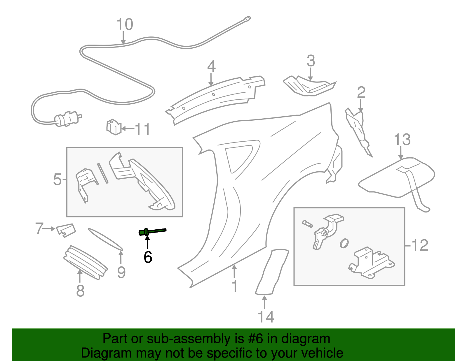 Fuel Door Rivet - Scion (SU003-02941)
