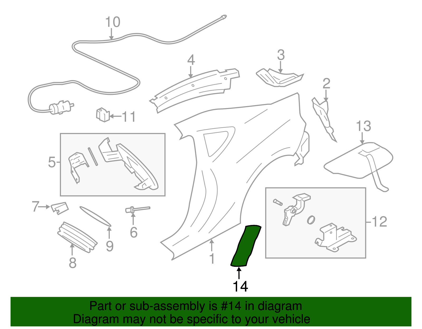 Quarter Panel Pad - Scion (SU003-02952)