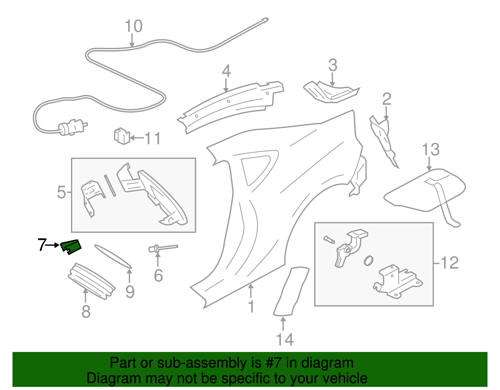 Fuel Door Spring - Scion (SU003-01474)