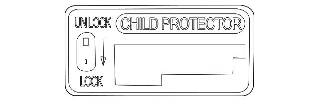 Label, Child Security Lk Info - GM (94848717)