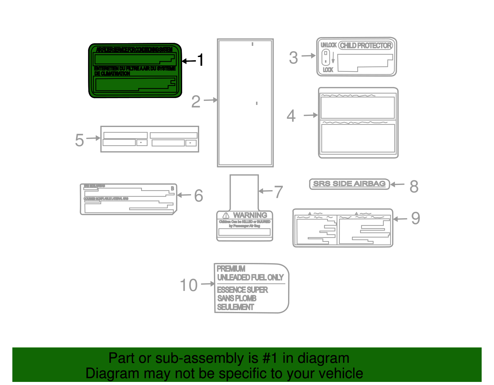 Label - GM (94859445)