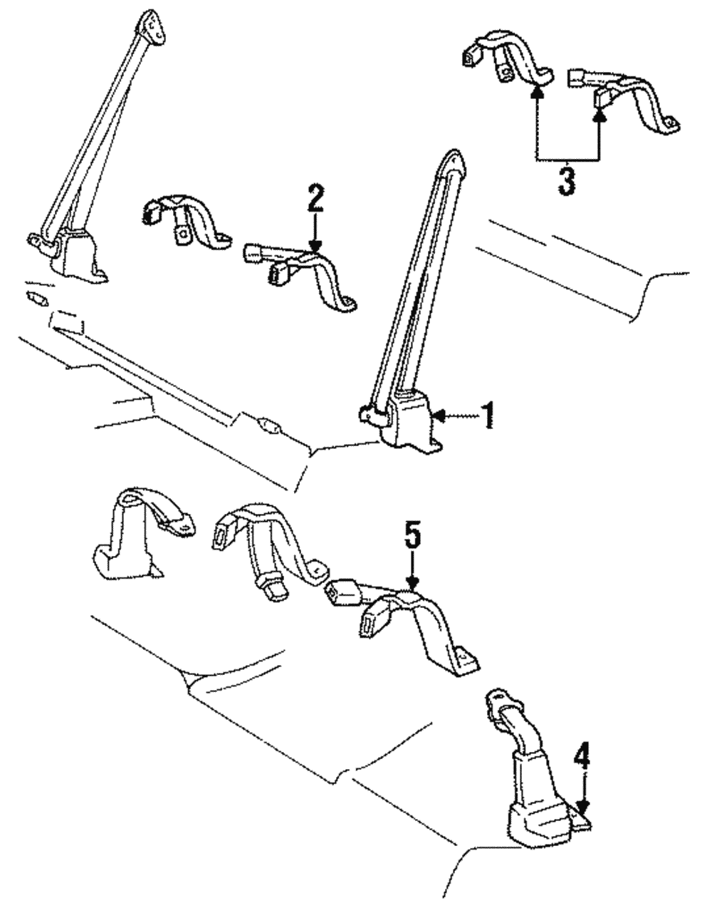 Center Belt Assembly - GM (20626874)
