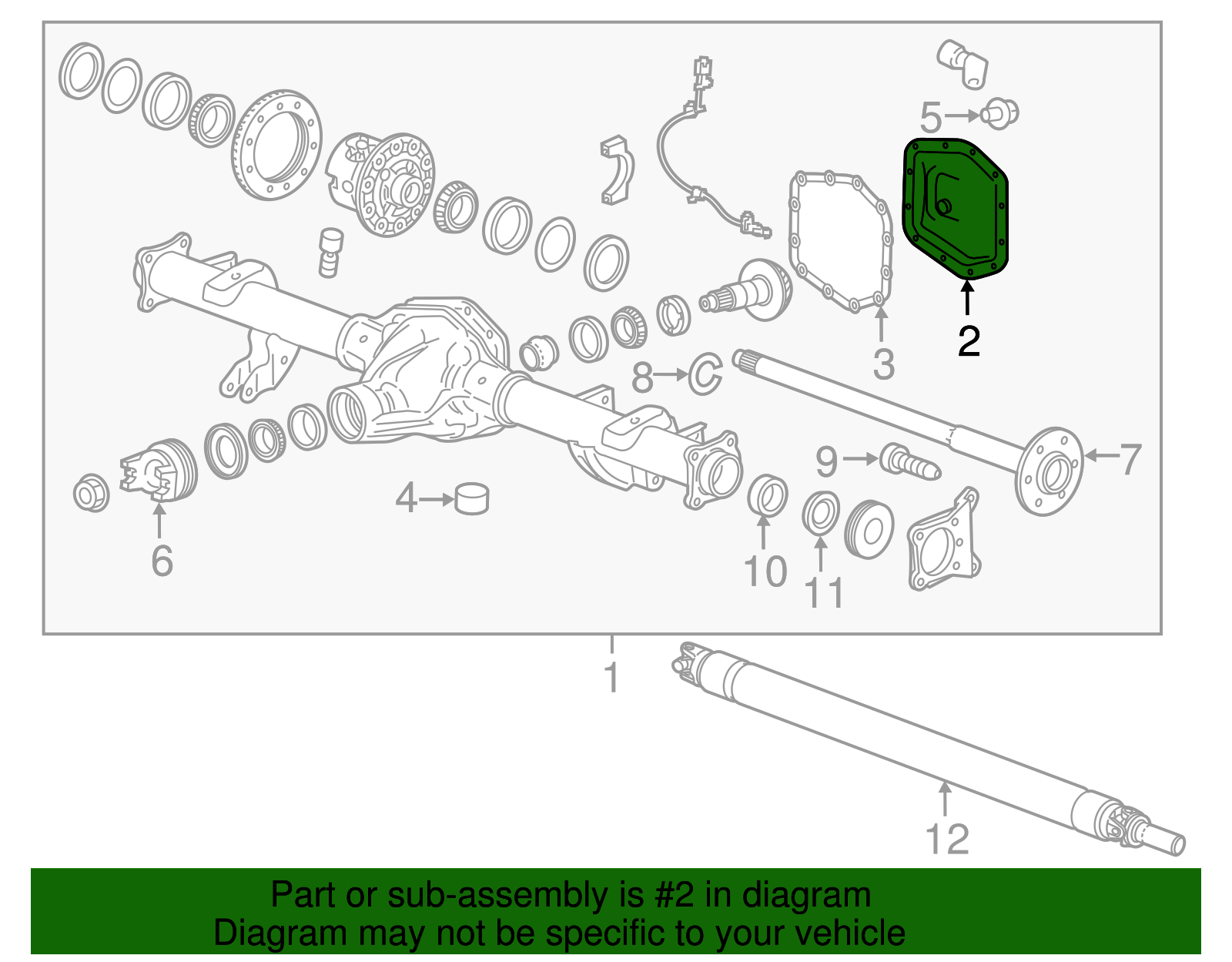 2025年激安 Rear - 23490350 Axle Parts GM | GM 2015-2022 Cover Housing ぬいぐるみ