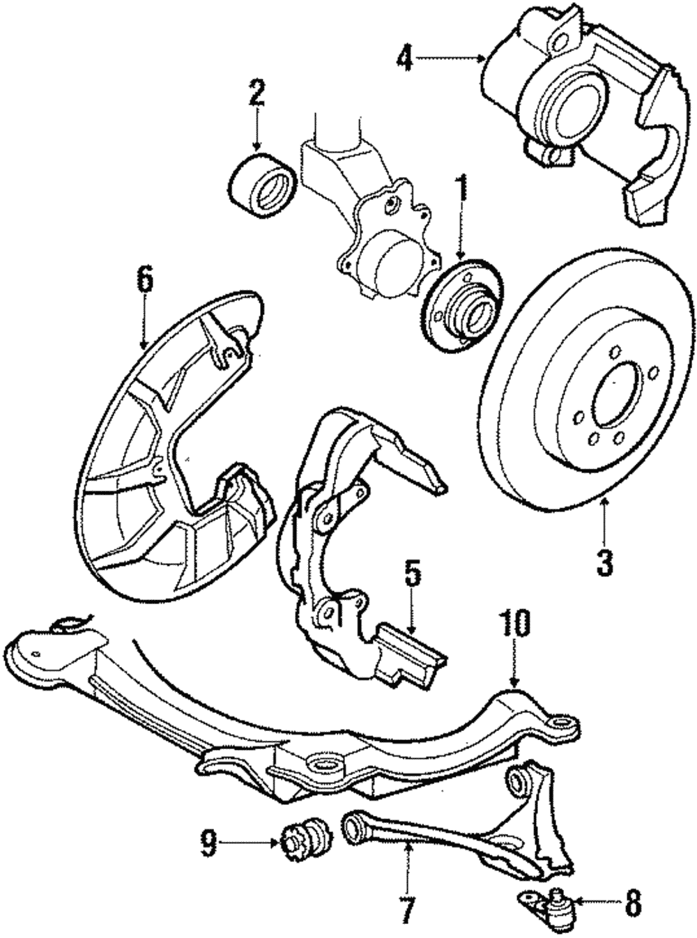Sub-Frame Unit - Volkswagen (893199313M)