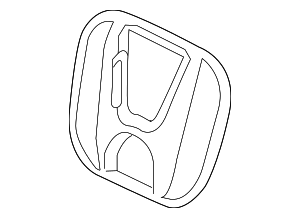 Genuine Honda 75700-SM4-003 Grille Emblem
