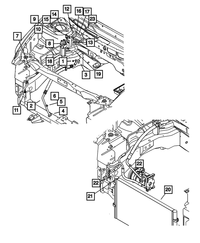 20012004 Mopar Expansion Valve Kit 5019218AE Mopar Factory Parts