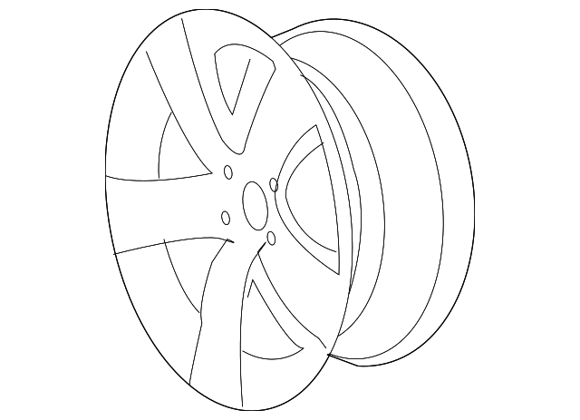 19x8-Inch 5-Spoke Wheel - GM (92217688)