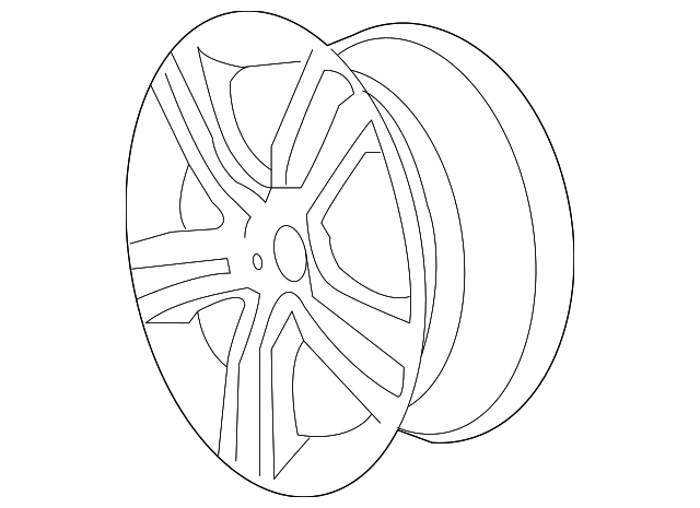 18x8-Inch 5-Spoke Wheel - GM (92217687)
