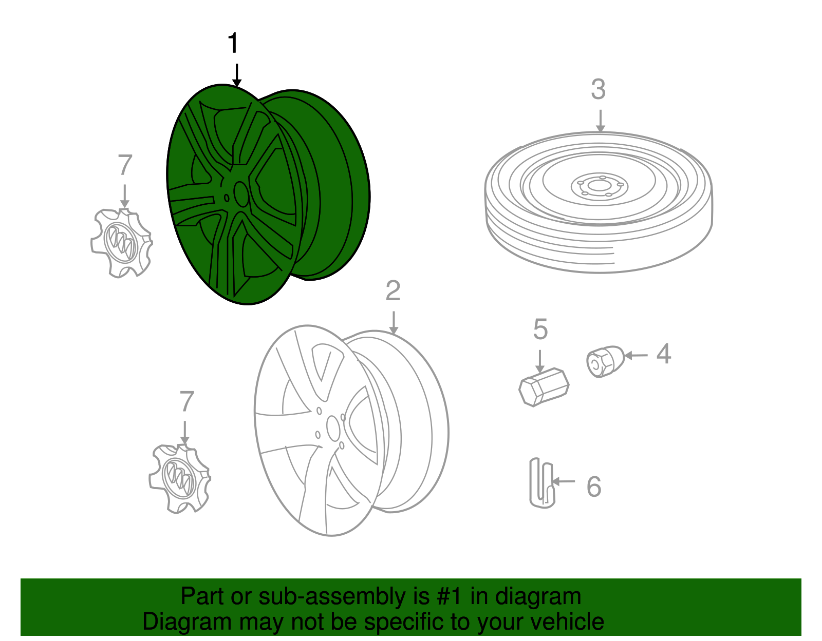 Wheel, 18X8 - GM (92217686)