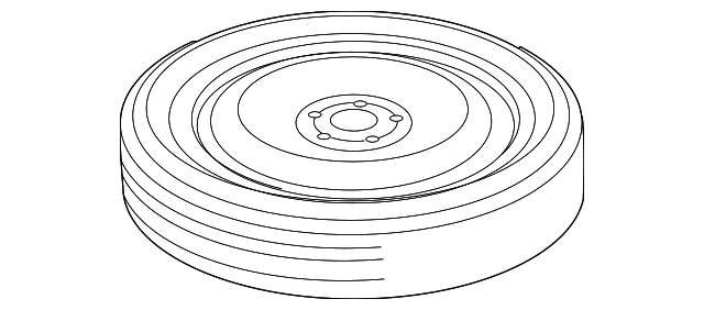 Wheel, 17X4 Compact Spa - GM (92214938)