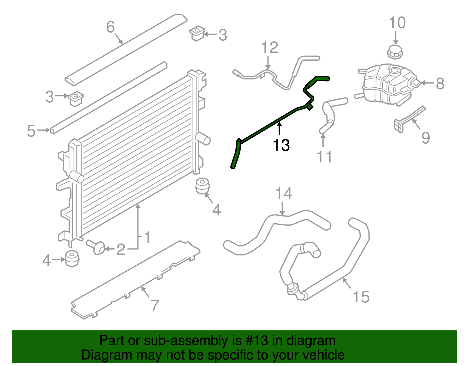 Inlet Hose - Ford (GD9Z-8063-B)