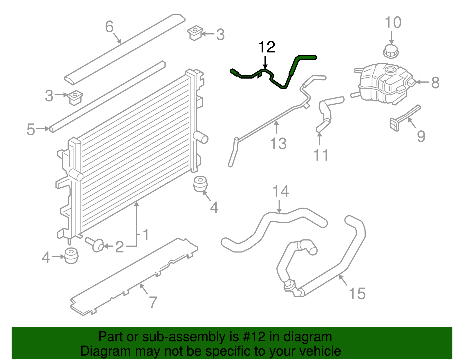 Overflow Hose - Ford (GD9Z-8075-A)