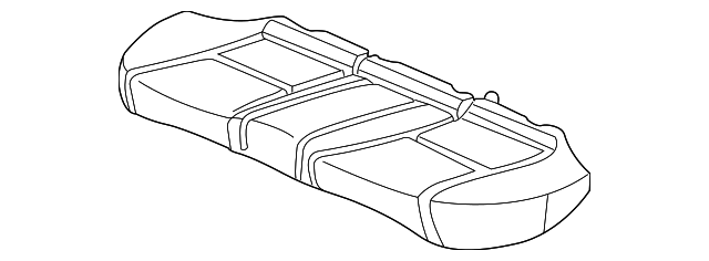 Rear Honda Genuine 82131-SDC-A21ZC Seat Cushion Trim Cover
