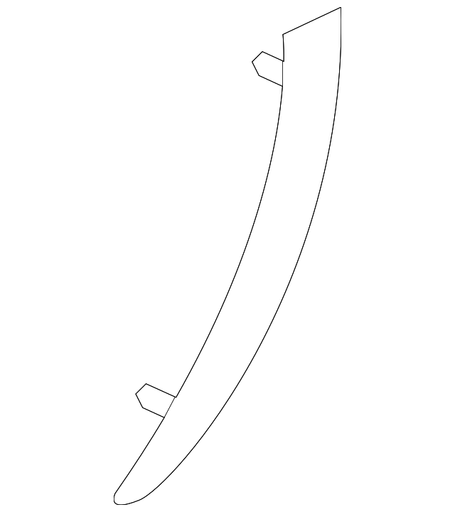 Passenger Side Front Door Pull Handle Cover - GM (96862596)