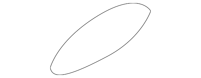 Passenger Side Door Courtesy Lamp Reflector - GM (96650651)