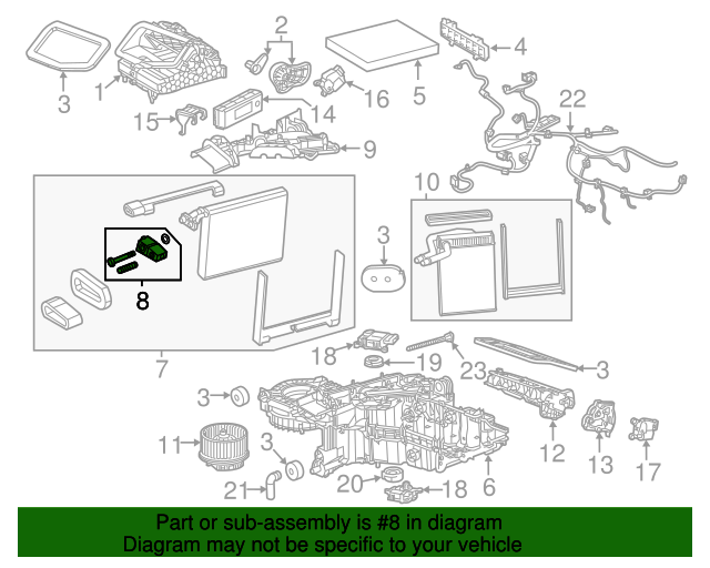GM OEM Air Conditioner-Expansion Valve 22989959