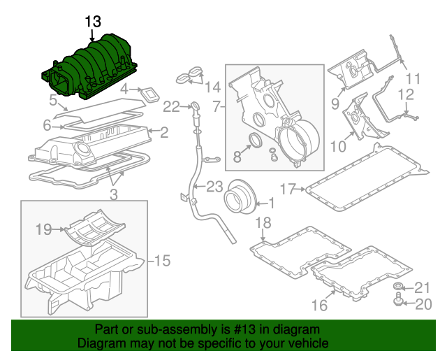 Genuine Intake Manifold for 20032005 Land Rover Range Rover Land