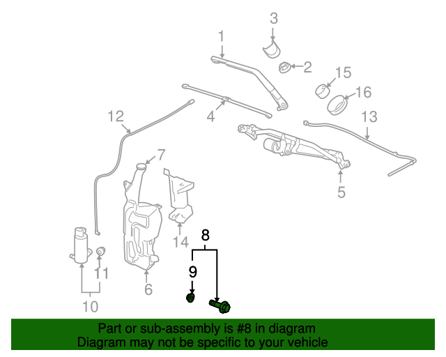 20072014 GM OEM NEW 0714 GM Cadillac Chevrolet GMC Tahoe Washer Fluid Level Sensor 20999338