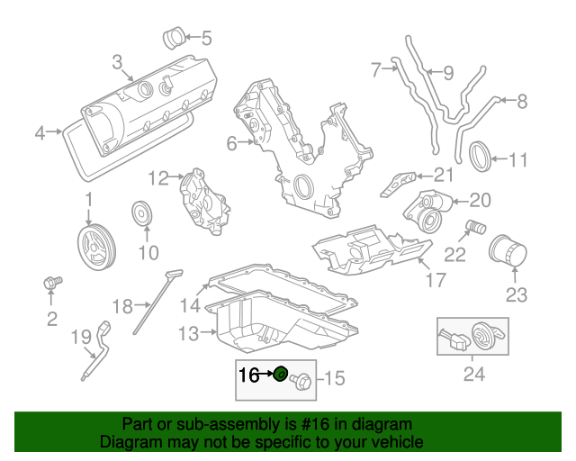 19912023 Ford OEM NEW 19912021 Ford Escape Engine Oil Drain Plug Gasket F75Z6734AA F75Z6734