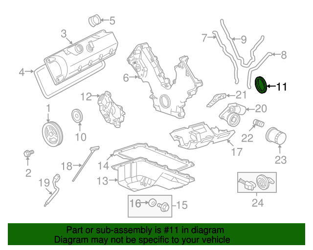 F4AZ6701A Rear Main Seal 19912019 Ford Lasco Auto Parts