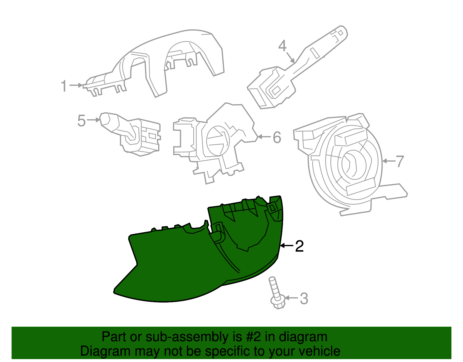 Lower Column Cover - GM (84438440)