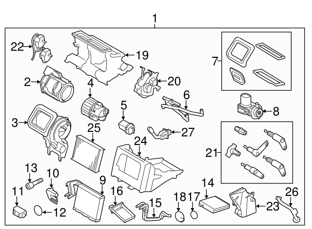2007-2016 Volvo Air Inlet Case 31348644 | Genuine Volvo 