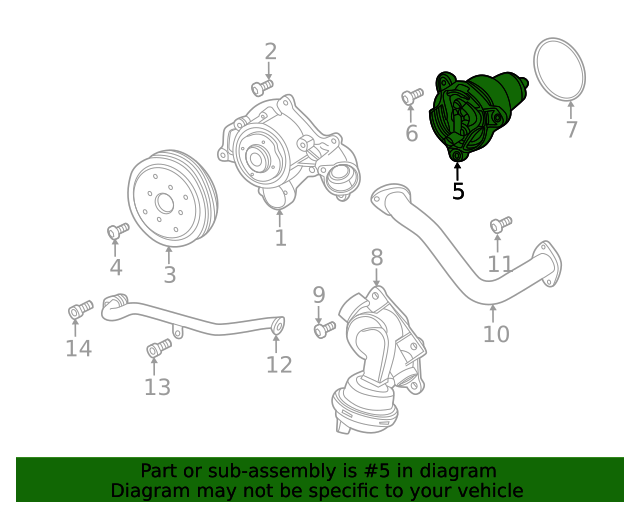 06M121115K Thermostat Housing 20182022 Audi Buy Audi VW Parts