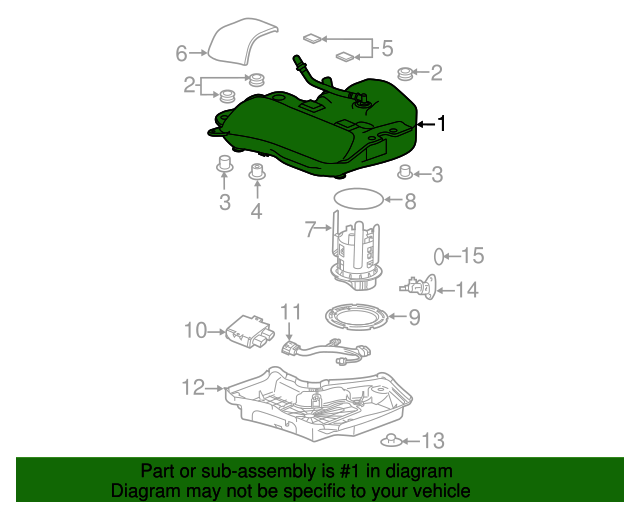 20172019 Chevrolet Cruze Emission Reduction Fluid Tank 39153904 Auto Parts Express