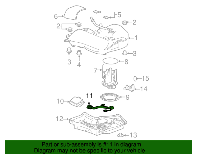 ACDelco 84412929 Emissions Reduction Fluid Tank Reservoir Kit with