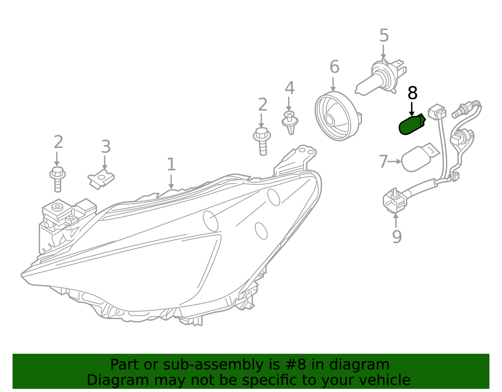 Marker Lamp Bulb - Scion (90118-WB809)