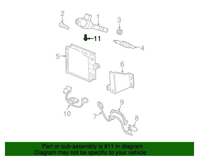 Sensor Assembly, Knock - Honda (30530-P8F-A01) | Honda Parts Cheap