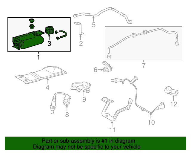 20172019 Toyota Highlander Vapor Canister 777400E080 Toyota Parts