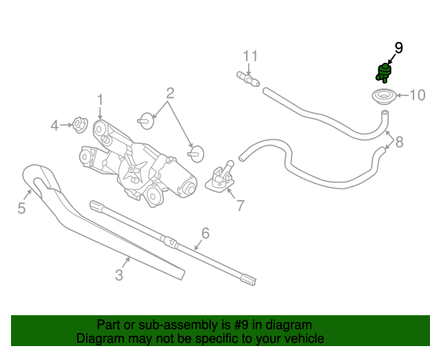 20172020 Volvo Windshield Washer Check Valve 31490086