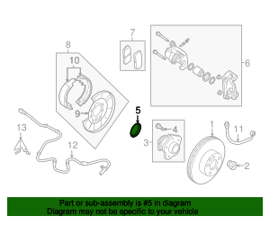 43234-CA10A - Wheel Bearing Dust Cap 2010-2024 Nissan Nissan Parts