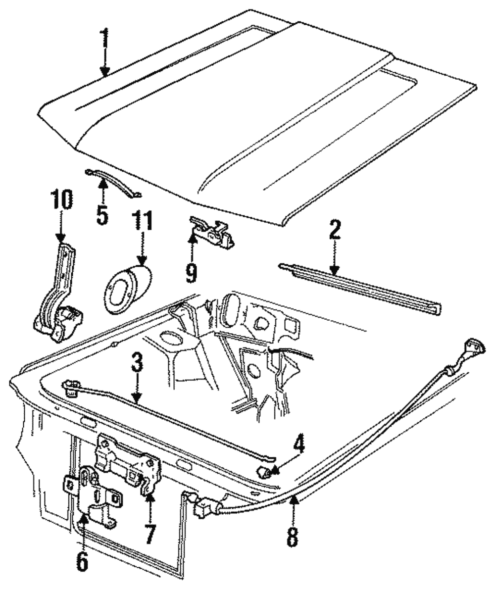 Support Rod - Ford (E7ZZ-16826-A)