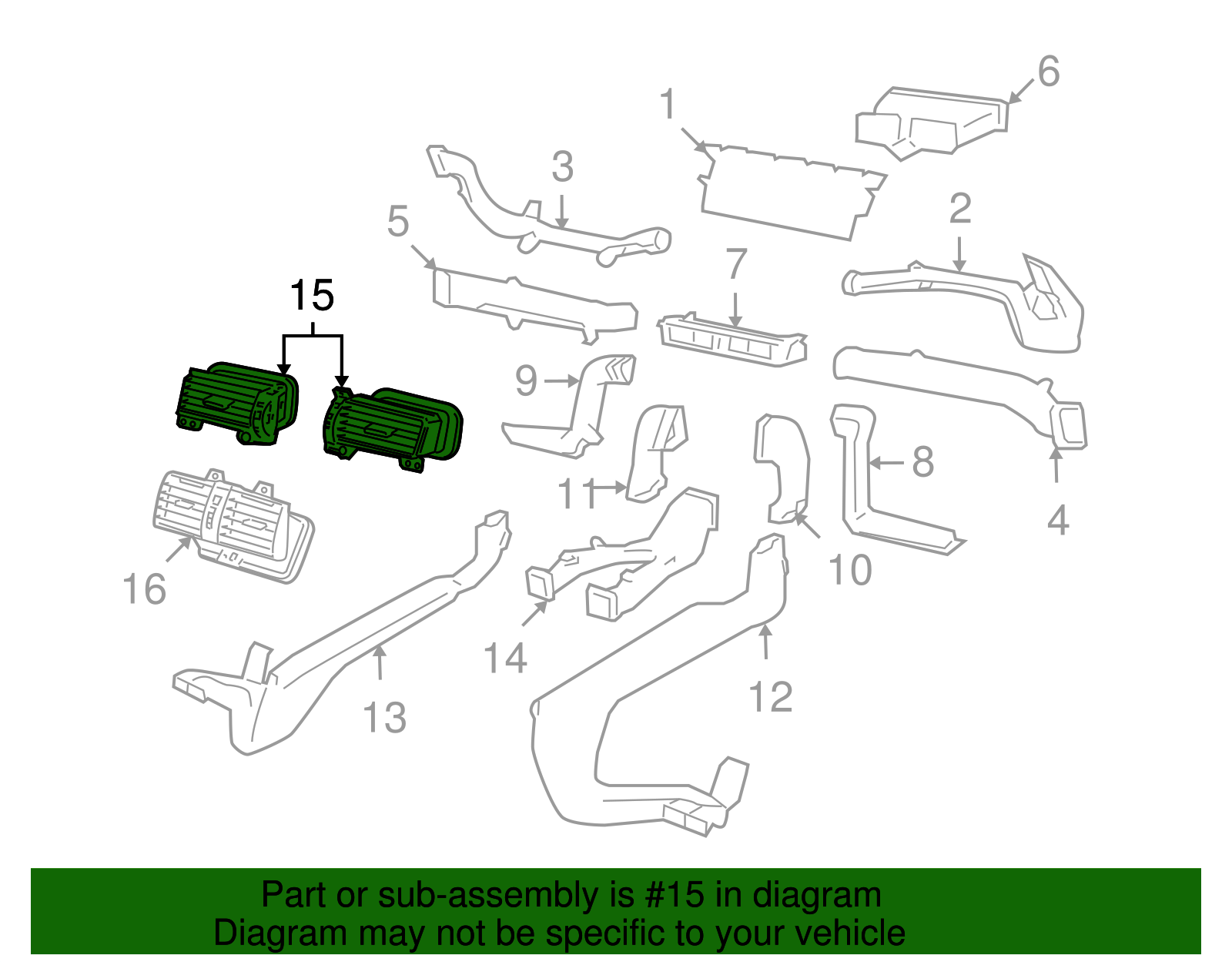 Passenger Side Instrument Panel Side Trim Panel - GM (92221871)