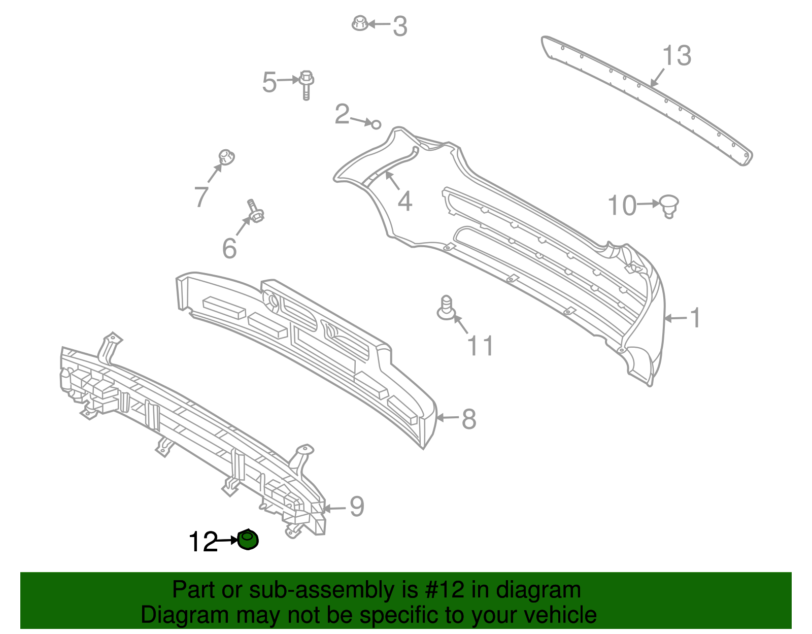 Bumper Nut - GM (94515365)