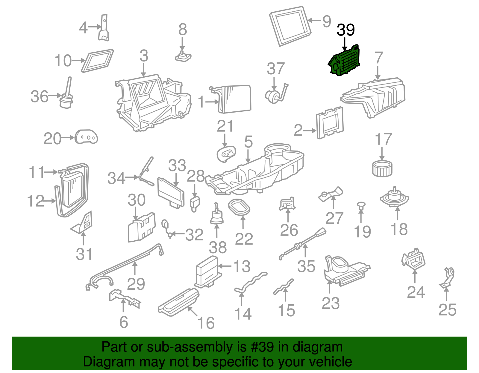Heater Duct - Ford (YL7Z-18C433-AA)