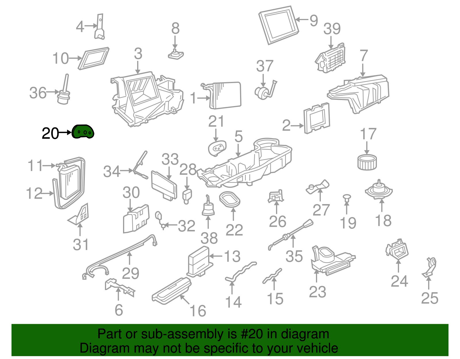 Heater Core Seal - Ford (YL7Z-18658-BA)