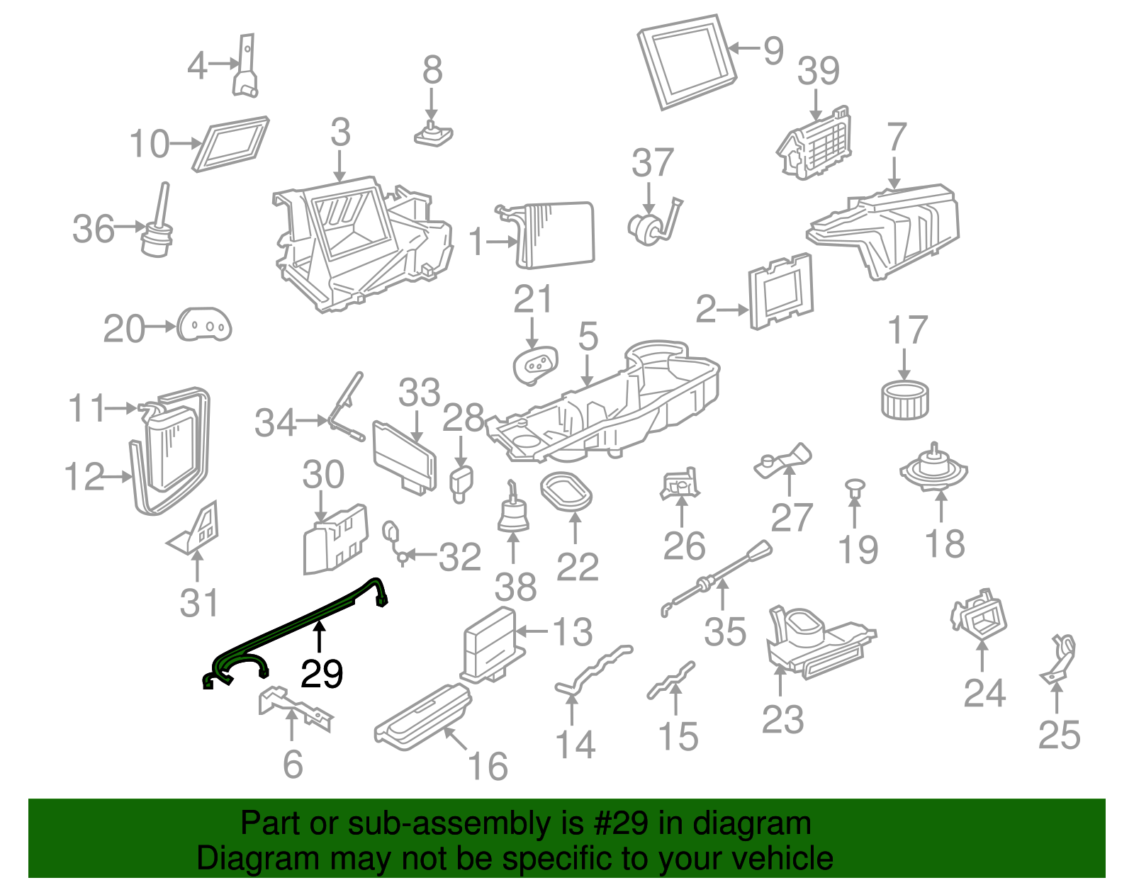 Vacuum Hose - Ford (YL1Z-19C827-DA)