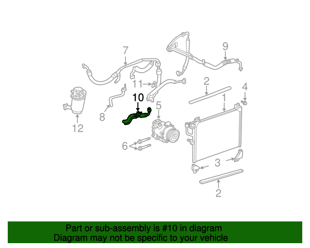 2006 GM GM 15113349 Auxiliary Air Conditioning Evaporator and Heater