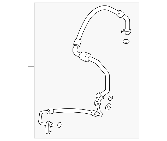 20172020 Buick Air Conditioning Compressor Hose Assembly with Bracket and Seals 26229032 GM
