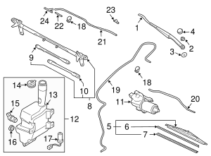 2003-2013 Mazda 6 Washer Pump GK2A-67-482 Mazda-Parts