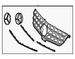 16688009859040 - Body: Grille Assembly for Mercedes-Benz: ML 250, ML 350, ML 400, ML 550, ML 63 AMG&amp;reg; Image