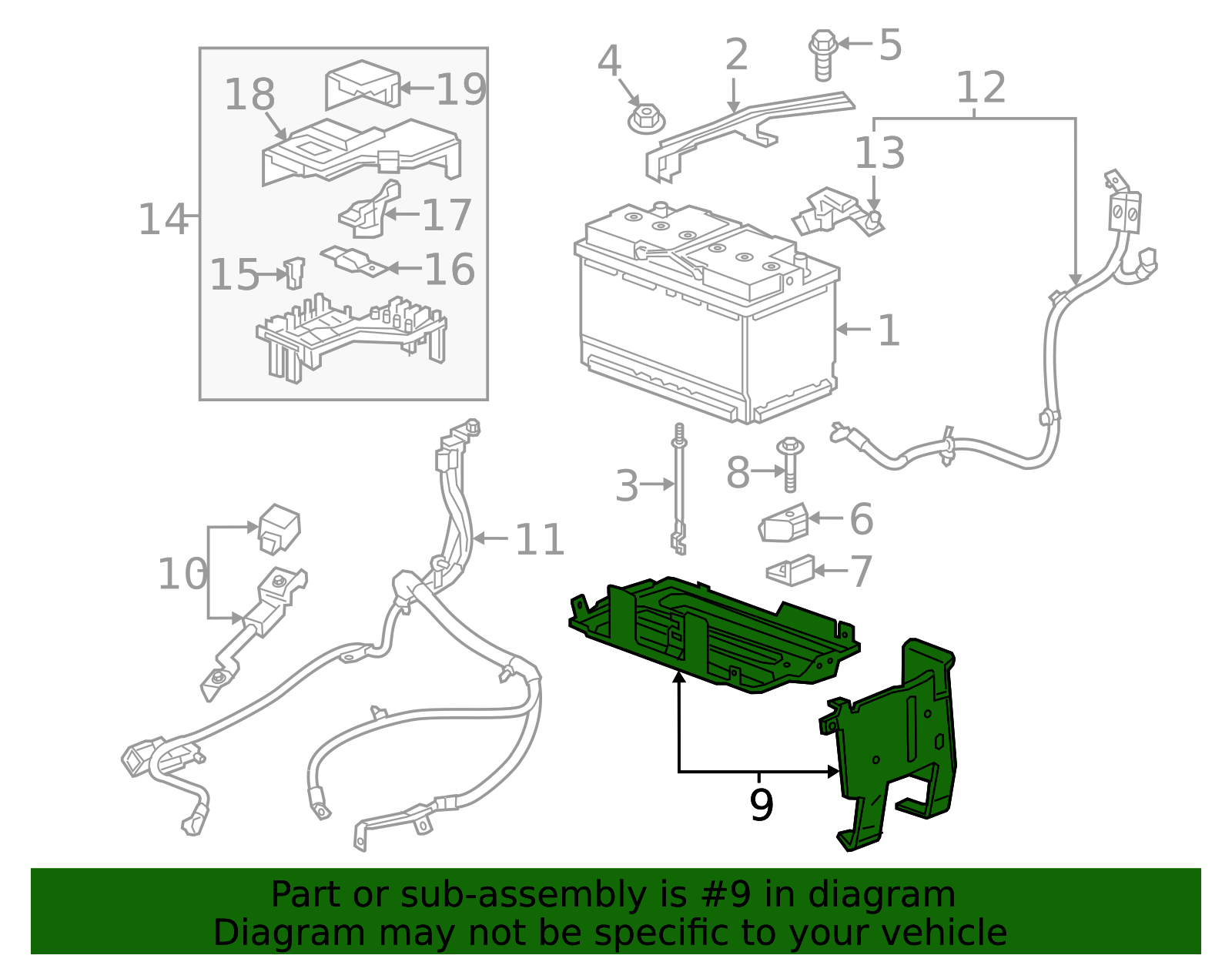Battery Tray - GM (84081576)