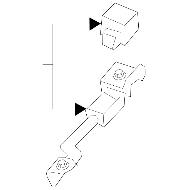 2017 Cadillac XT5 Positive Battery Junction Block Cable 23105185